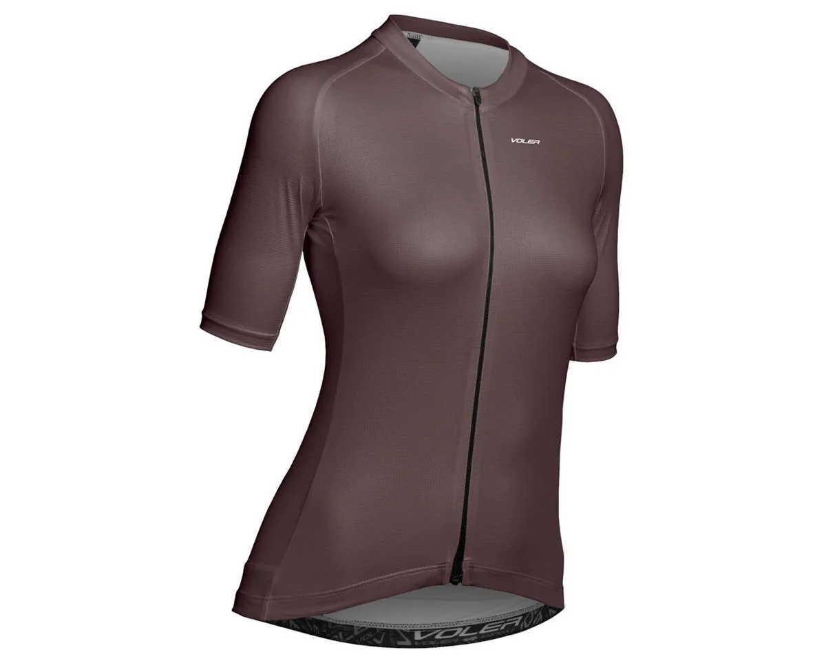 Voler Women's Velocity Air Solid Short Sleeve Jersey (Dusk) (XL)